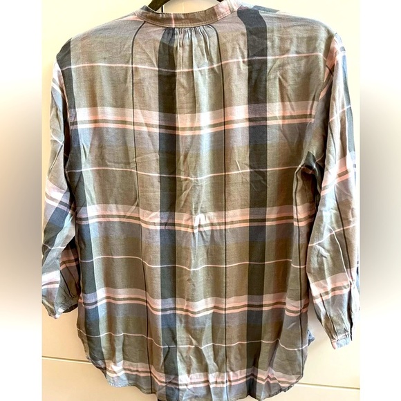 Gap Womens Top Blouse checkered Shirt Sz XS - Picture 2 of 6